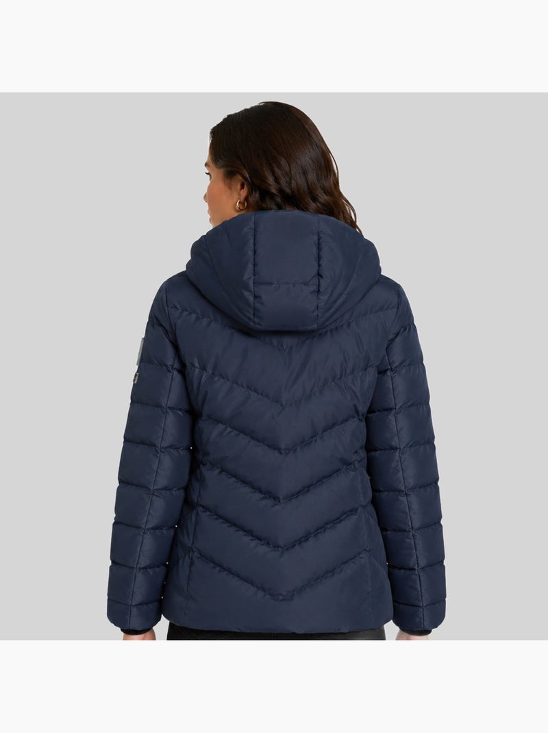 Casaco acolchoado com capuz brace – geographical norway Azul-marinho - Kiabi