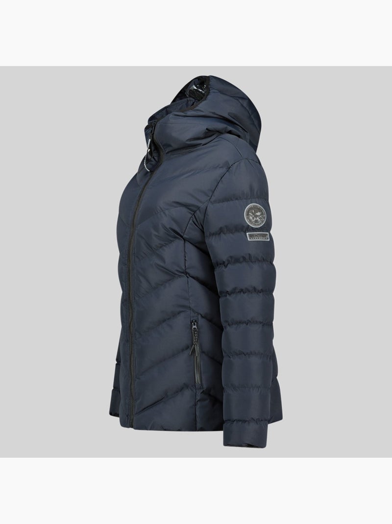 Casaco acolchoado com capuz brace – geographical norway Azul-marinho - Kiabi