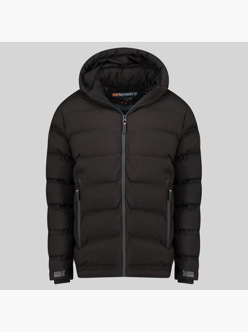 Casaco acolchoado com capuz brandy – geographical norway Preto - Kiabi