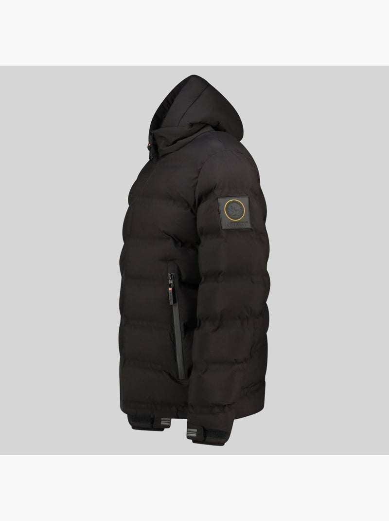 Casaco acolchoado com capuz brandy – geographical norway Preto - Kiabi