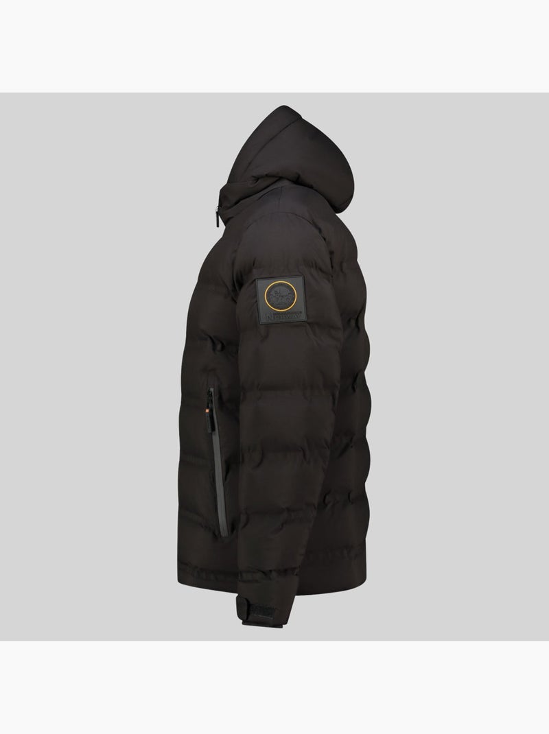 Casaco acolchoado com capuz brandy – geographical norway Preto - Kiabi