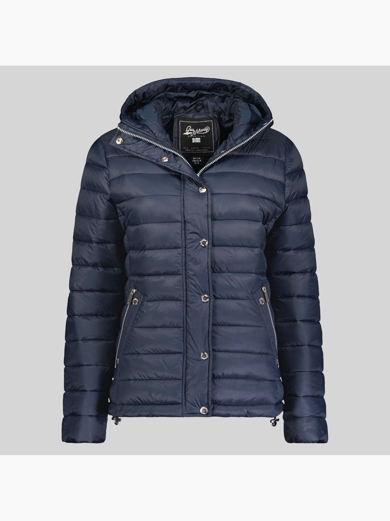 Casaco acolchoado com capuz bubulle – geographical norway Azul-marinho - Kiabi