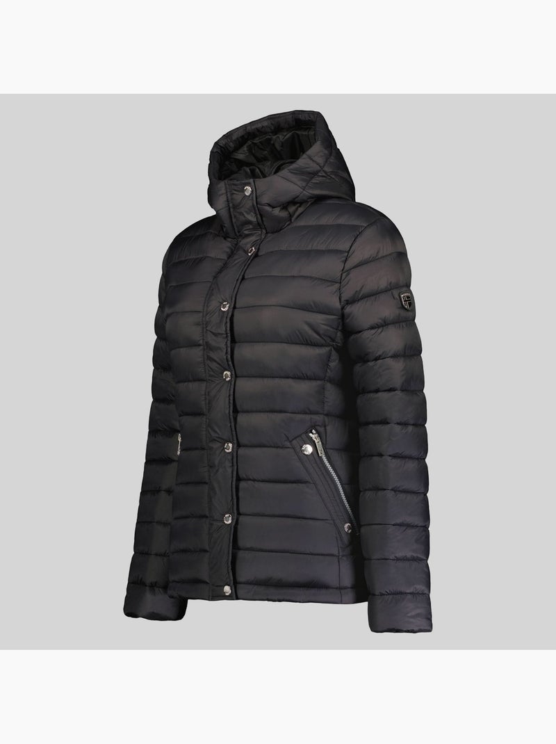 Casaco acolchoado com capuz bubulle – geographical norway Preto - Kiabi
