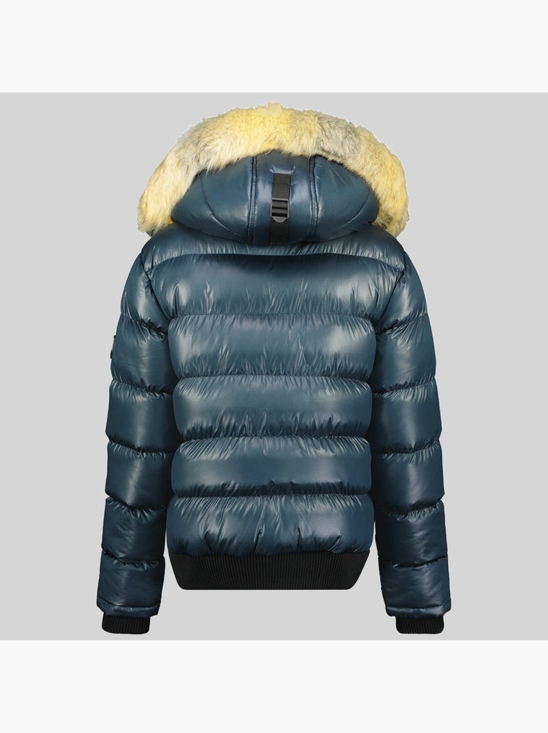 Casaco acolchoado com capuz bugs – geographical norway Azul-marinho - Kiabi