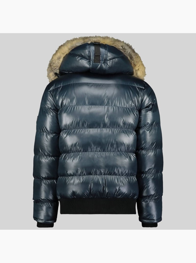 Casaco acolchoado com capuz bugs – geographical norway Azul-marinho - Kiabi