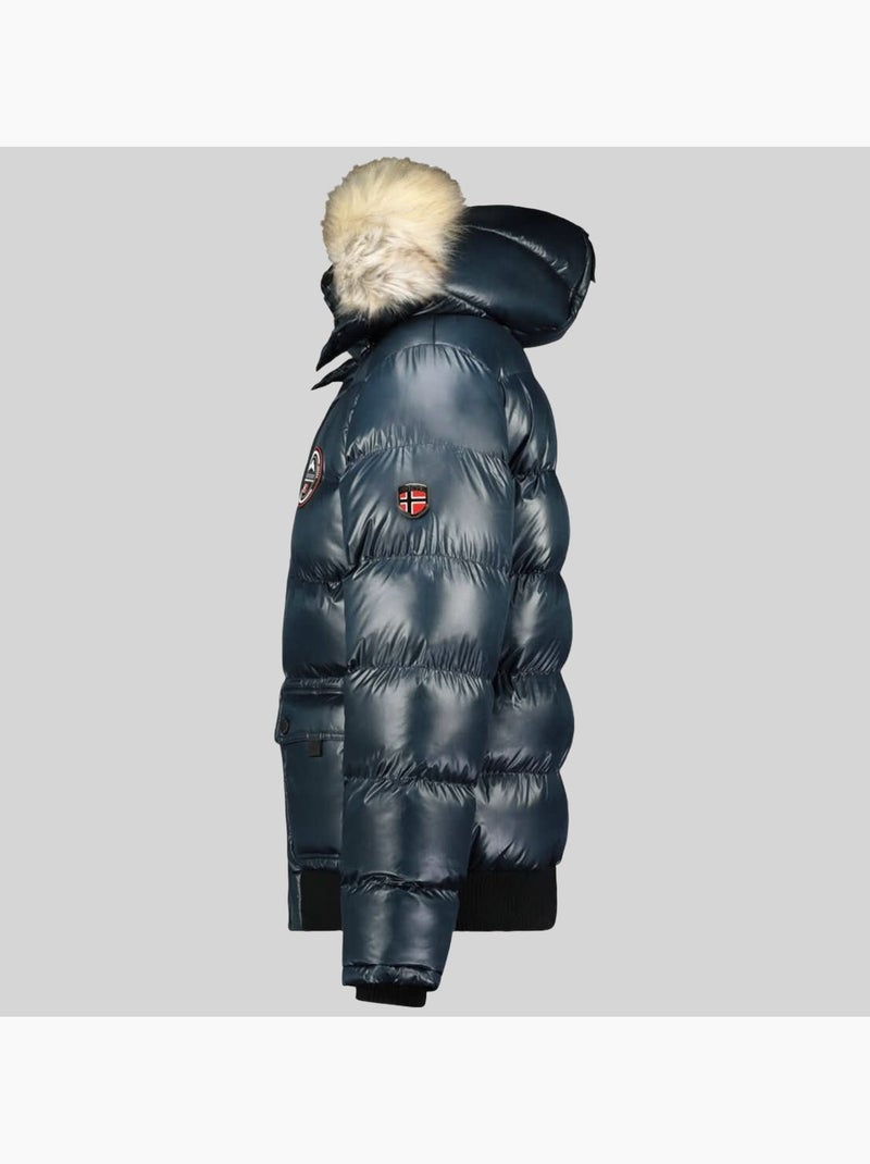 Casaco acolchoado com capuz bugs – geographical norway Preto - Kiabi