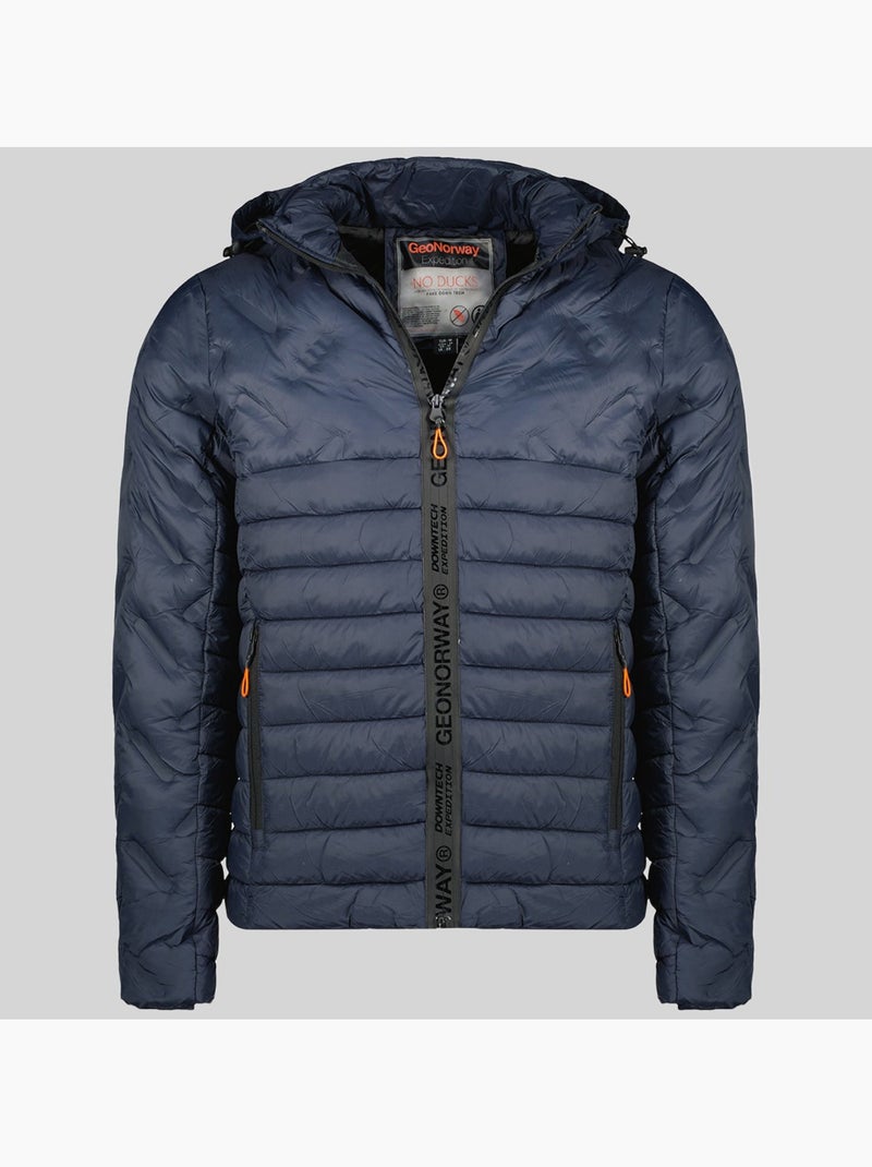 Casaco acolchoado com capuz burator – geographical norway Azul-marinho - Kiabi