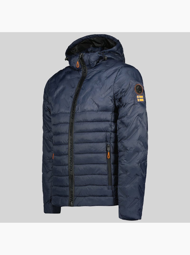 Casaco acolchoado com capuz burator – geographical norway Azul-marinho - Kiabi