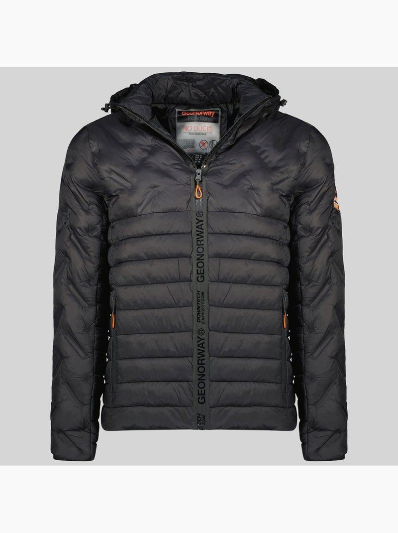 Casaco acolchoado com capuz burator – geographical norway Preto - Kiabi