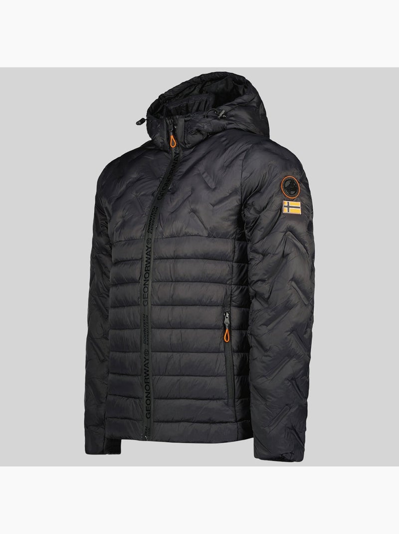 Casaco acolchoado com capuz burator – geographical norway Preto - Kiabi