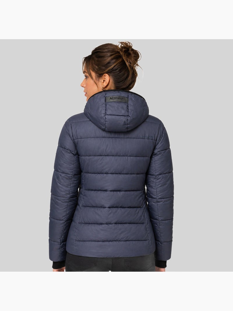 Casaco acolchoado com capuz camelia – geographical norway Azul-marinho - Kiabi