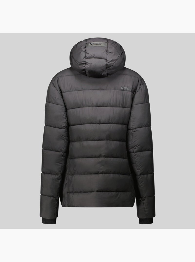 Casaco acolchoado com capuz camelia – geographical norway Preto - Kiabi