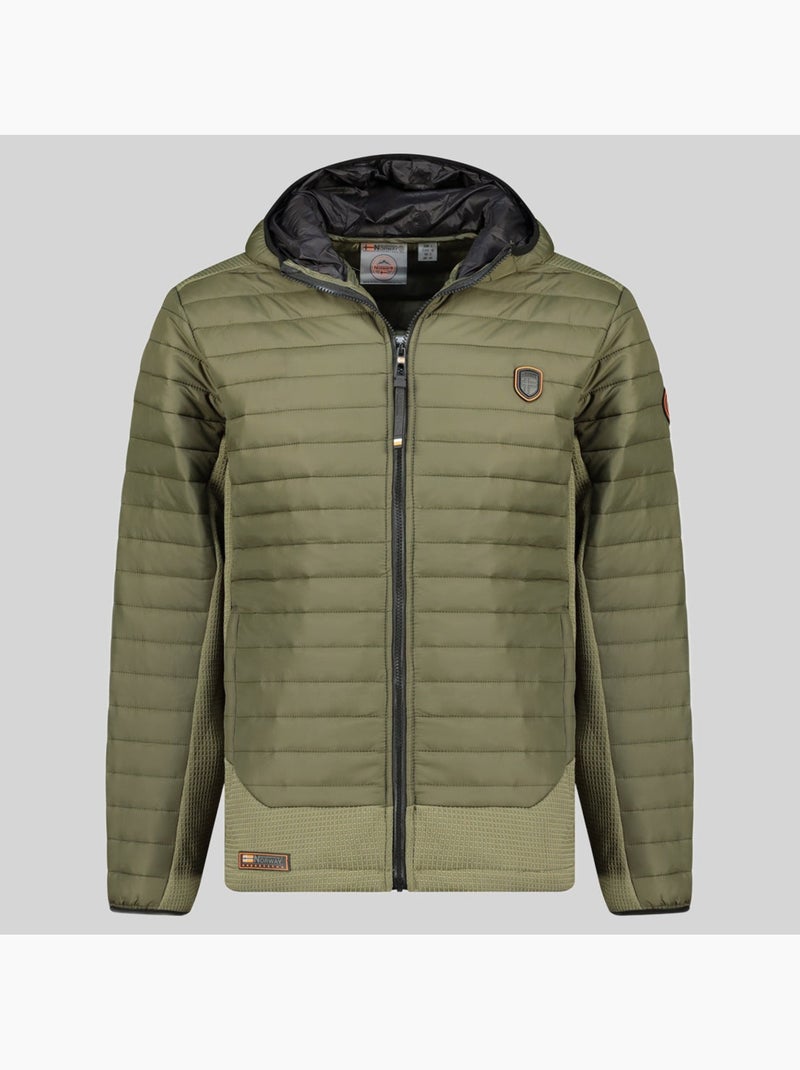 Casaco acolchoado com capuz carembar – geographical norway Cáqui - Kiabi