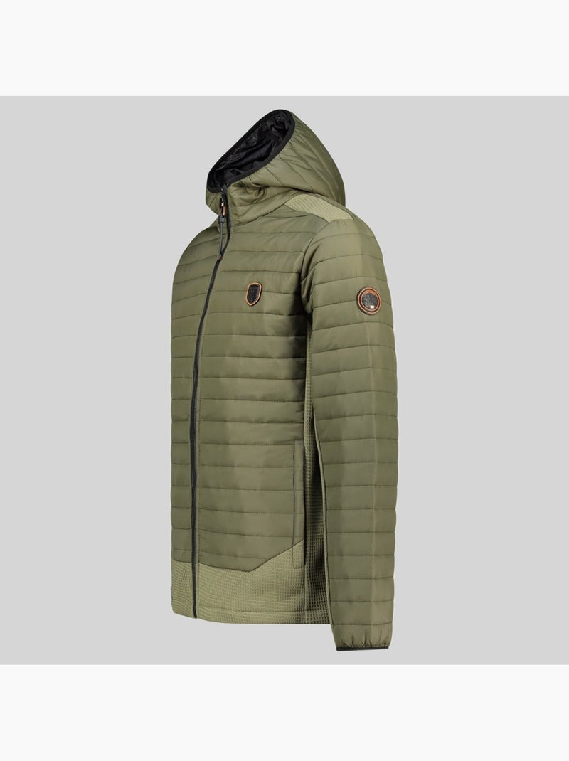 Casaco acolchoado com capuz carembar – geographical norway Cáqui - Kiabi