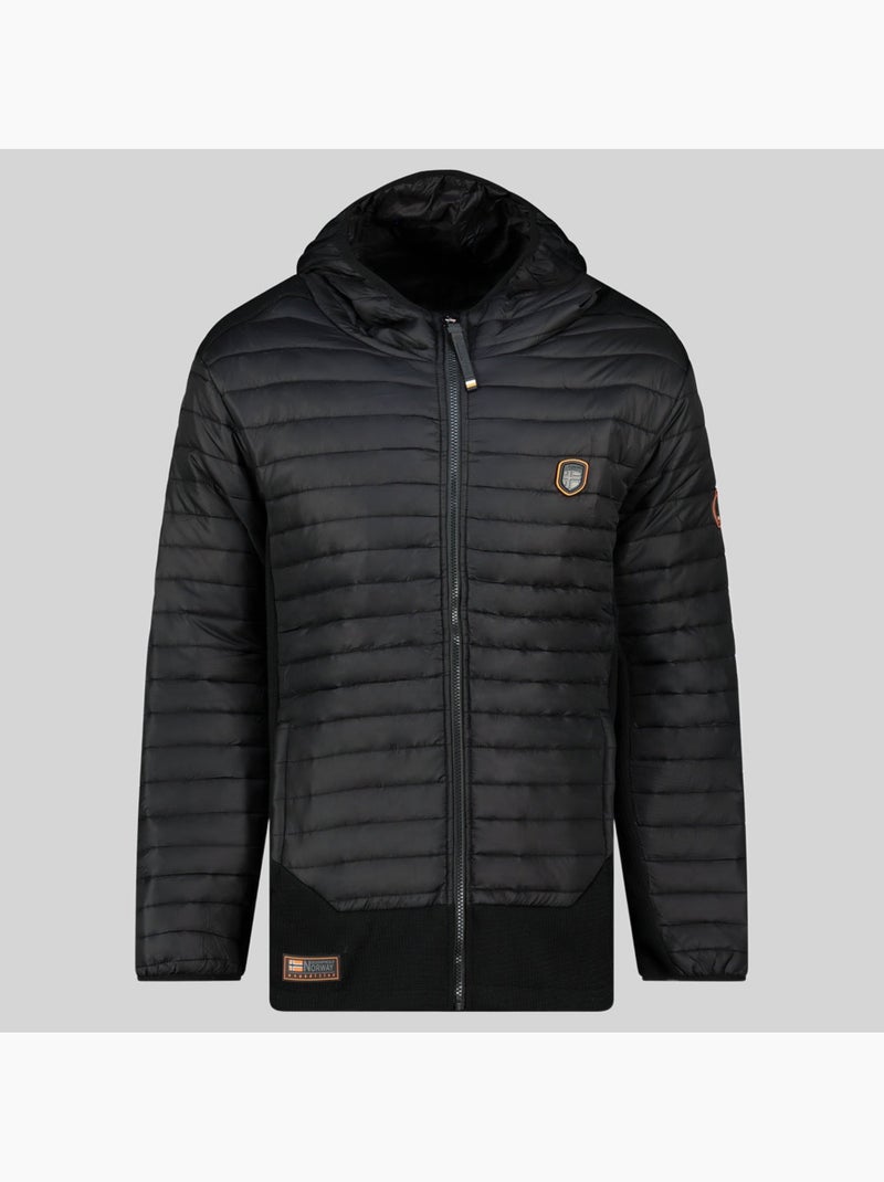 Casaco acolchoado com capuz carembar – geographical norway Preto - Kiabi