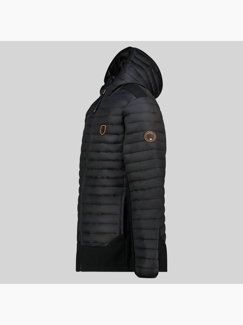 Casaco acolchoado com capuz carembar – geographical norway Preto - Kiabi