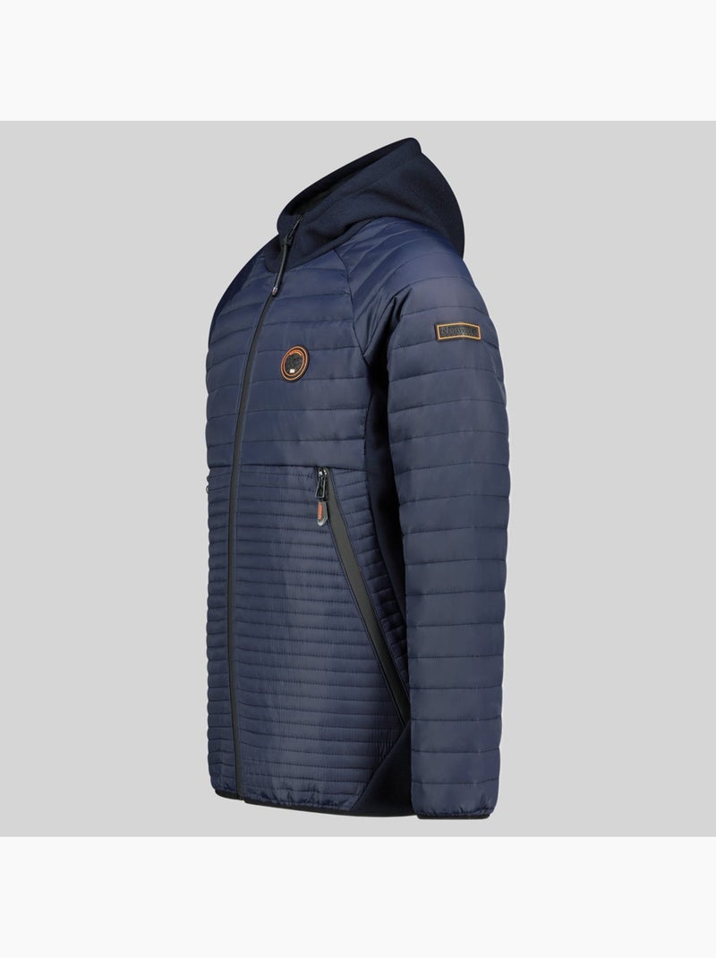Casaco acolchoado com capuz carno – geographical norway Azul-marinho - Kiabi