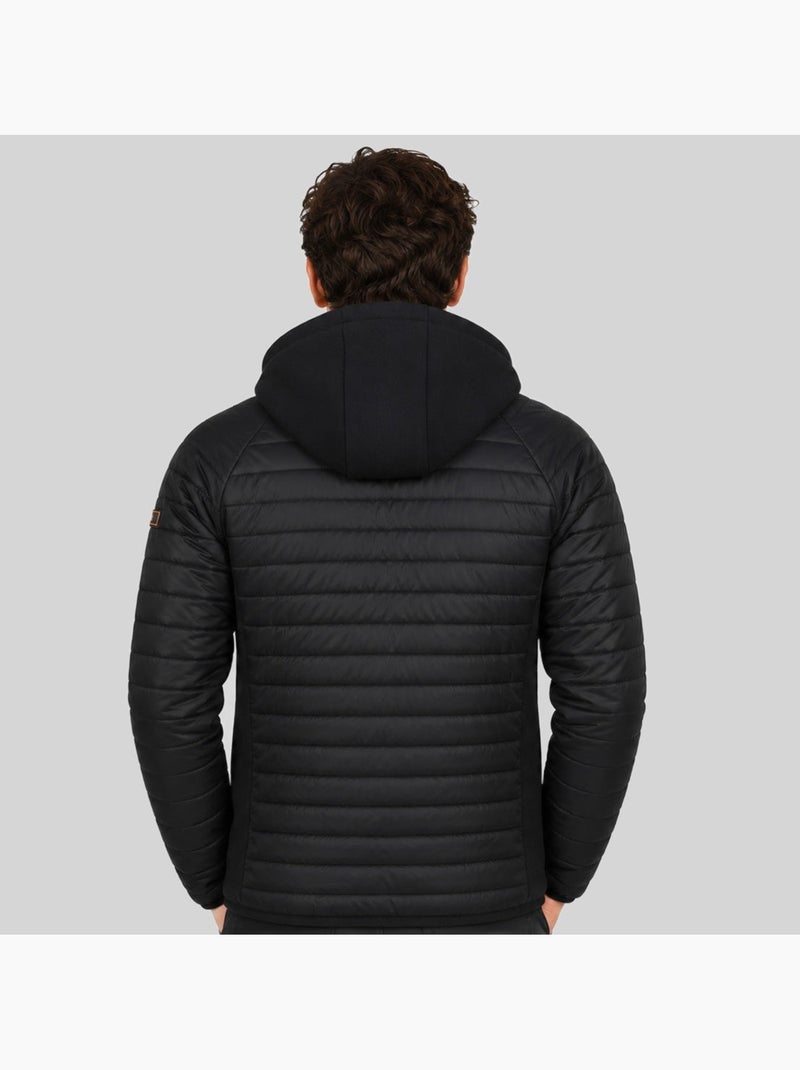 Casaco acolchoado com capuz carno – geographical norway Preto - Kiabi