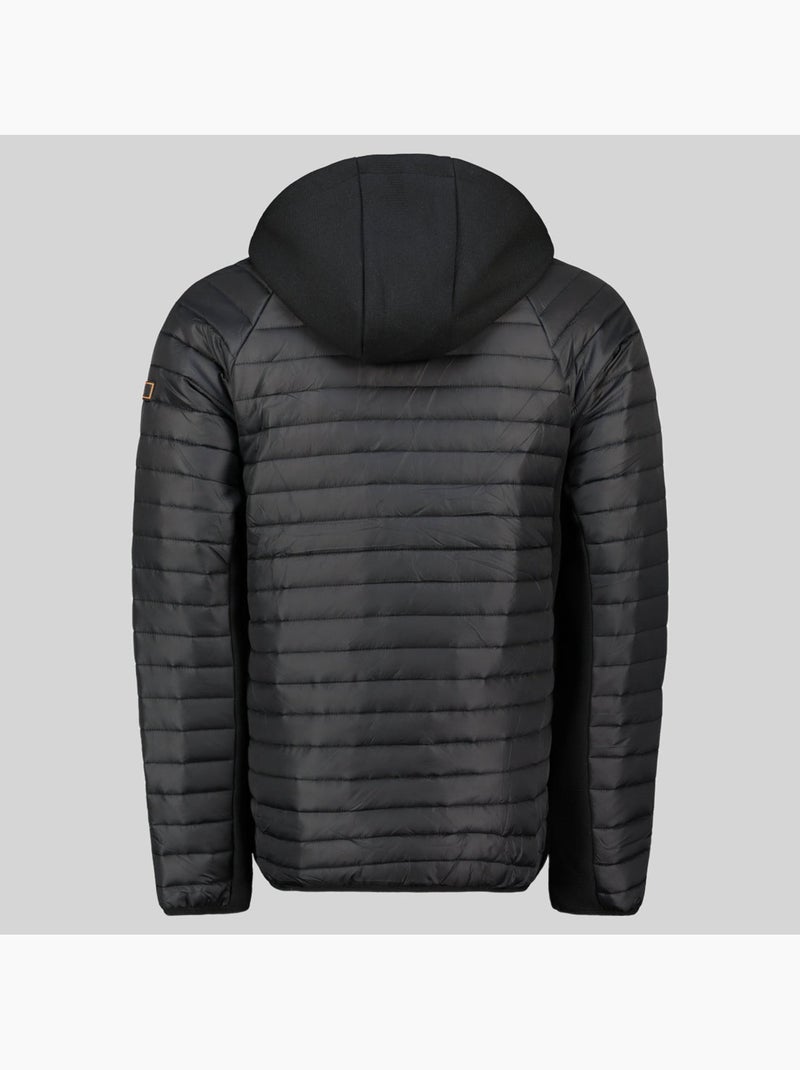 Casaco acolchoado com capuz carno – geographical norway Preto - Kiabi