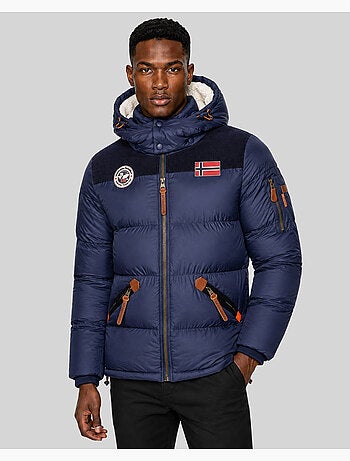 Casaco acolchoado com capuz celian – geographical norway