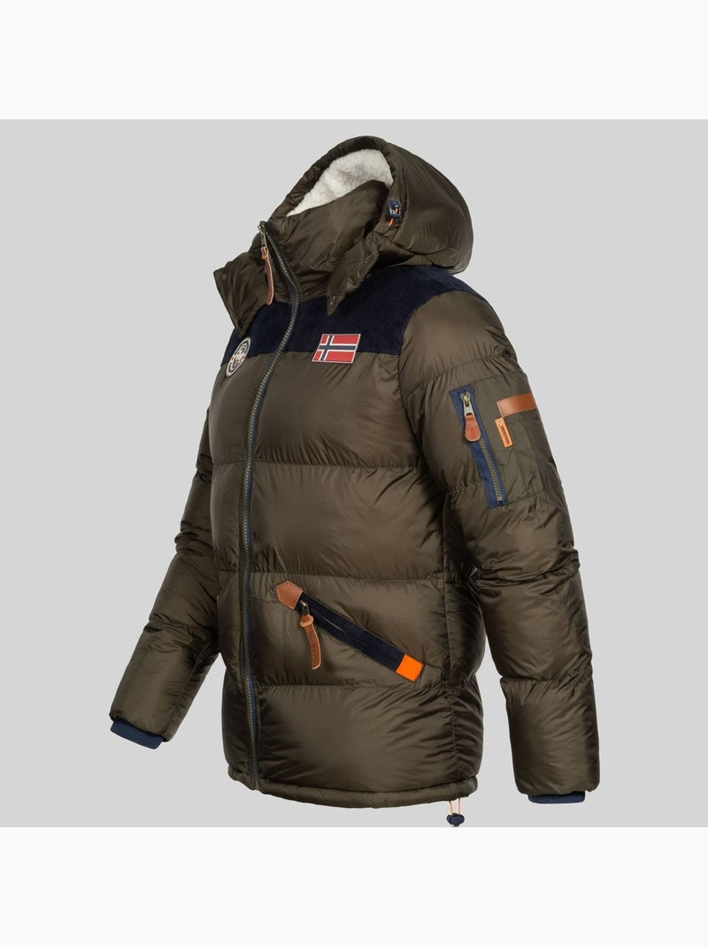 Casaco acolchoado com capuz celian – geographical norway Preto - Kiabi