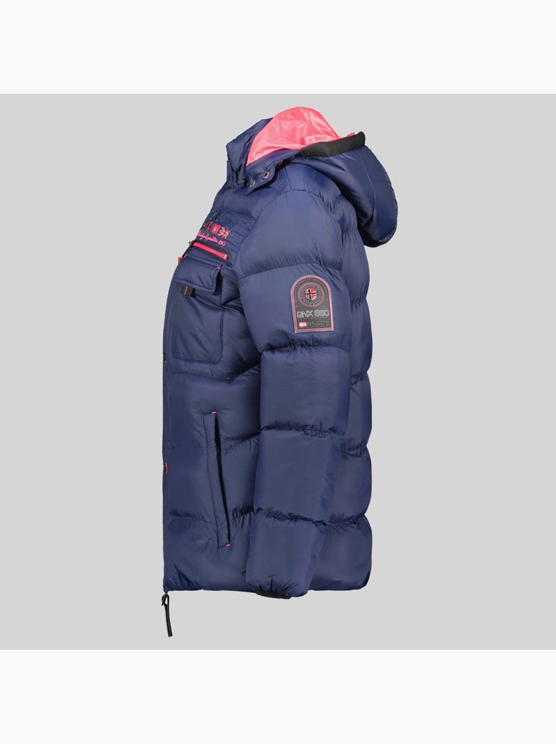 Casaco acolchoado com capuz citernier – geographical norway Azul-marinho - Kiabi