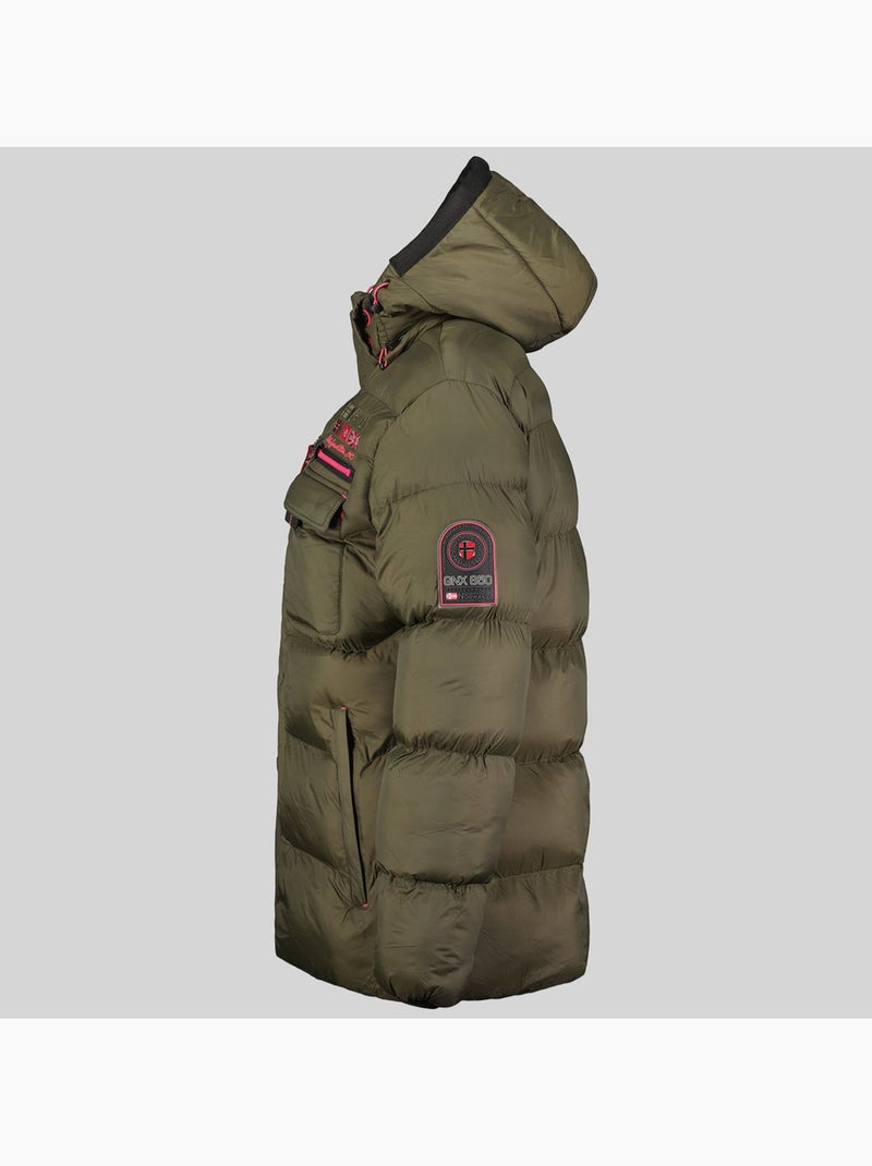 Casaco acolchoado com capuz citernier – geographical norway Cáqui - Kiabi