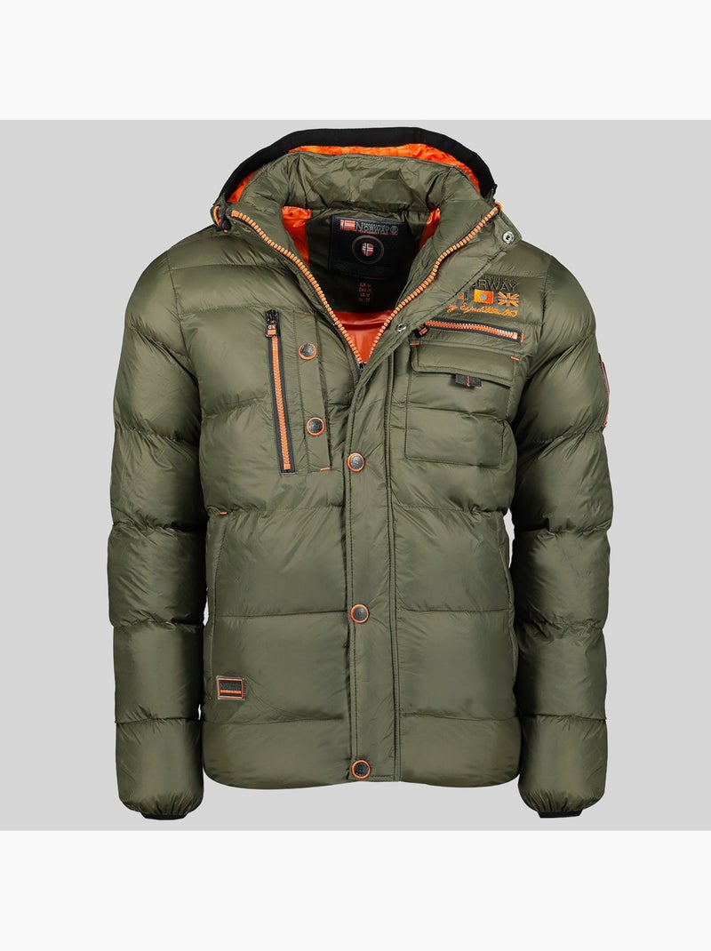 Casaco acolchoado com capuz citernier – geographical norway Cáqui - Kiabi