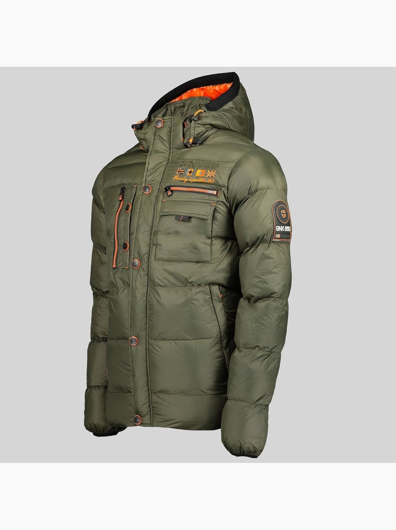 Casaco acolchoado com capuz citernier – geographical norway Cáqui - Kiabi