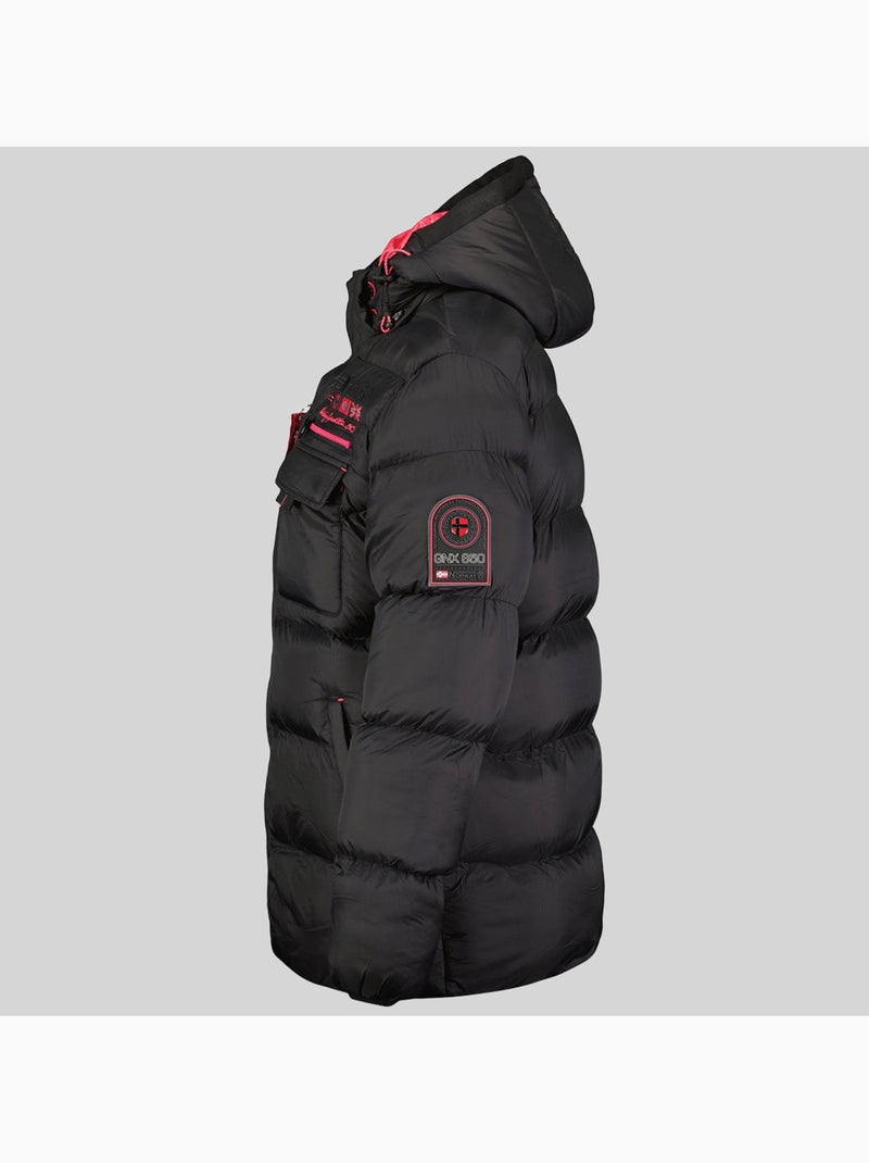 Casaco acolchoado com capuz citernier – geographical norway Preto - Kiabi
