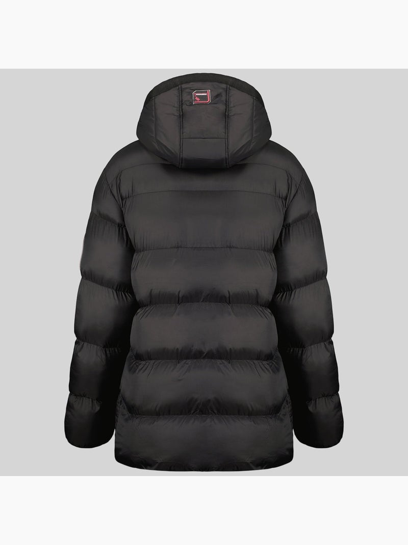Casaco acolchoado com capuz citernier – geographical norway Preto - Kiabi
