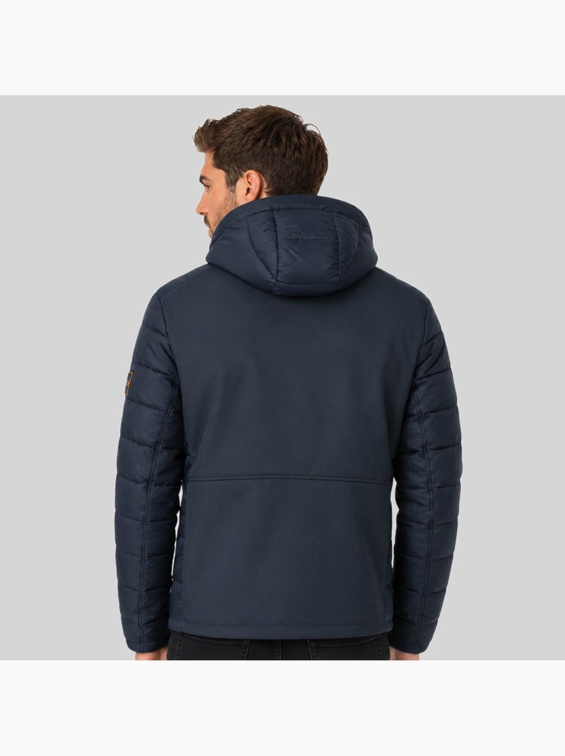 Casaco acolchoado com capuz cortez – geographical norway Azul-marinho - Kiabi