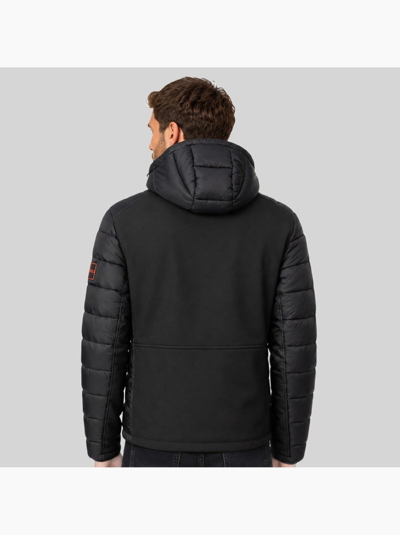 Casaco acolchoado com capuz cortez – geographical norway Preto - Kiabi
