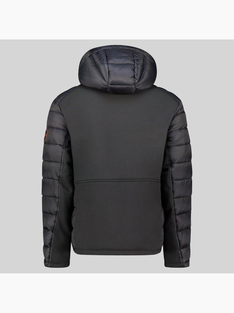Casaco acolchoado com capuz cortez – geographical norway Preto - Kiabi