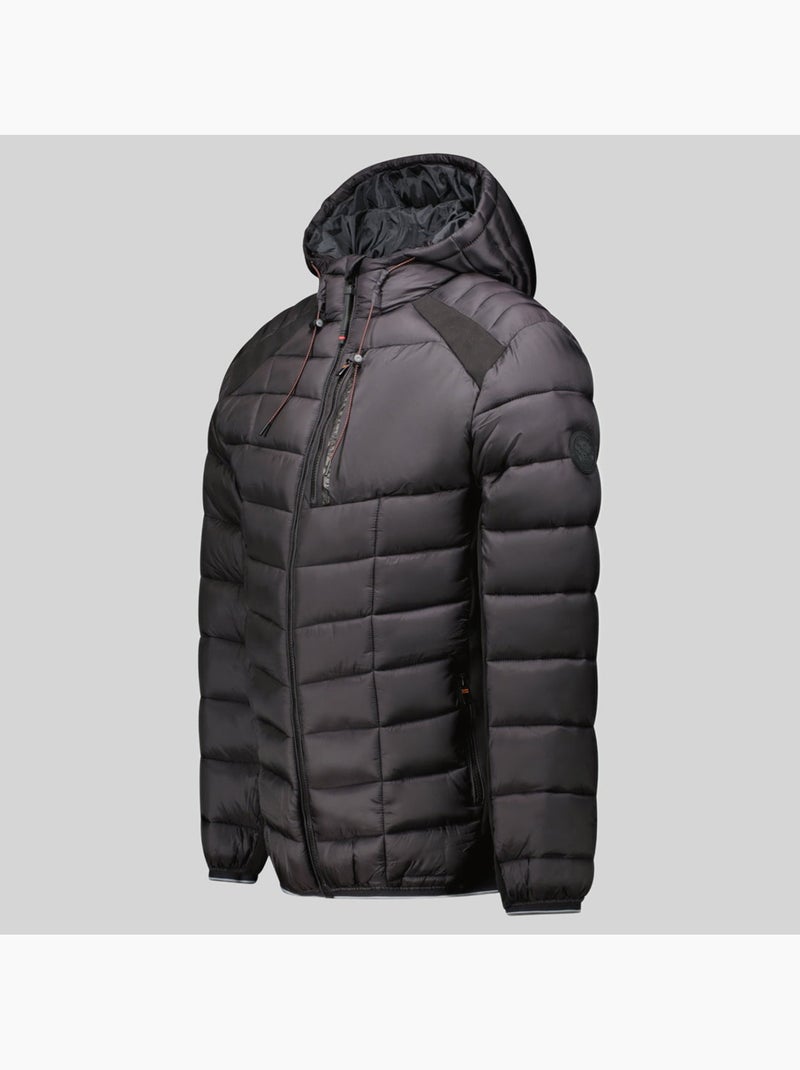 Casaco acolchoado com capuz derylo – geographical norway Preto - Kiabi