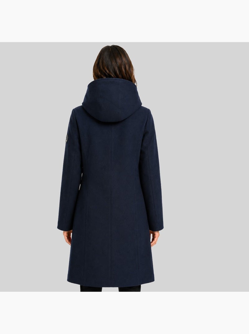 Casaco acolchoado com capuz doria – geographical norway Azul-marinho - Kiabi