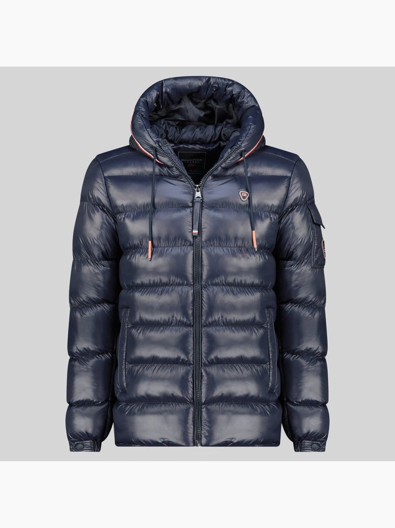 Casaco acolchoado com capuz dynamite – geographical norway Azul-marinho - Kiabi