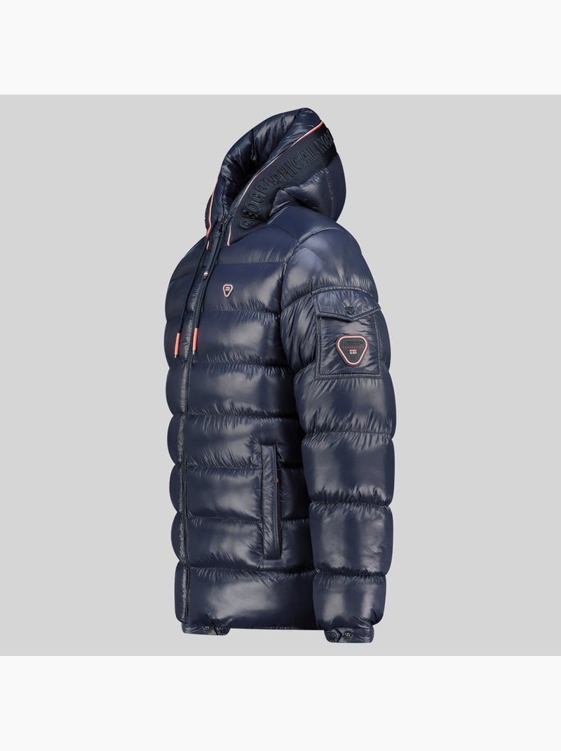 Casaco acolchoado com capuz dynamite – geographical norway Azul-marinho - Kiabi