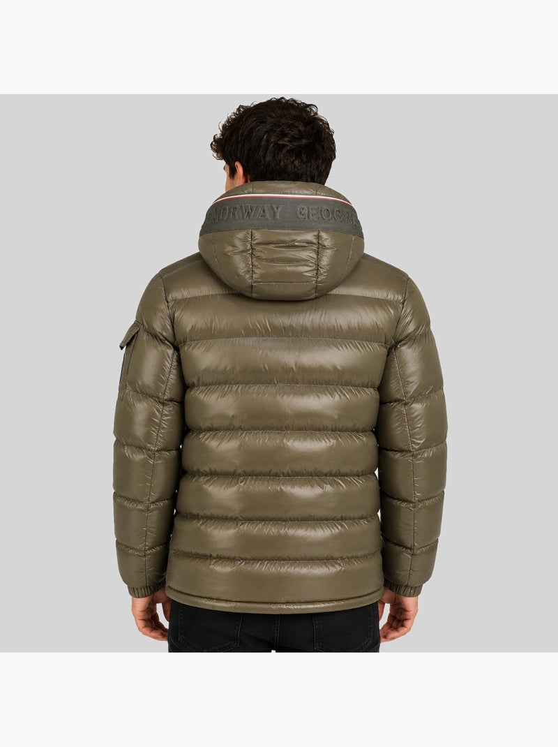 Casaco acolchoado com capuz dynamite – geographical norway Cáqui - Kiabi