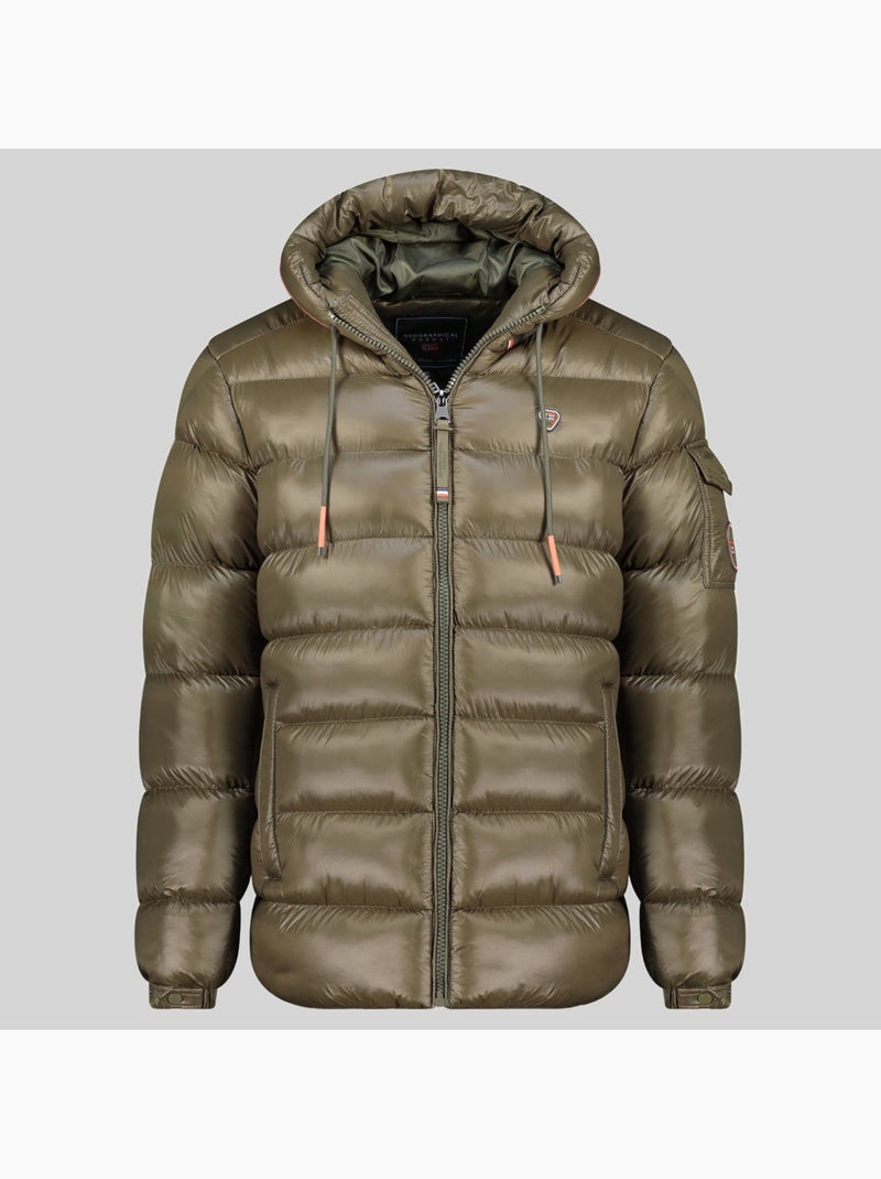 Casaco acolchoado com capuz dynamite – geographical norway Cáqui - Kiabi