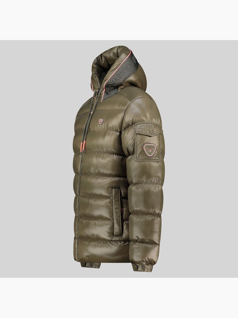 Casaco acolchoado com capuz dynamite – geographical norway Cáqui - Kiabi