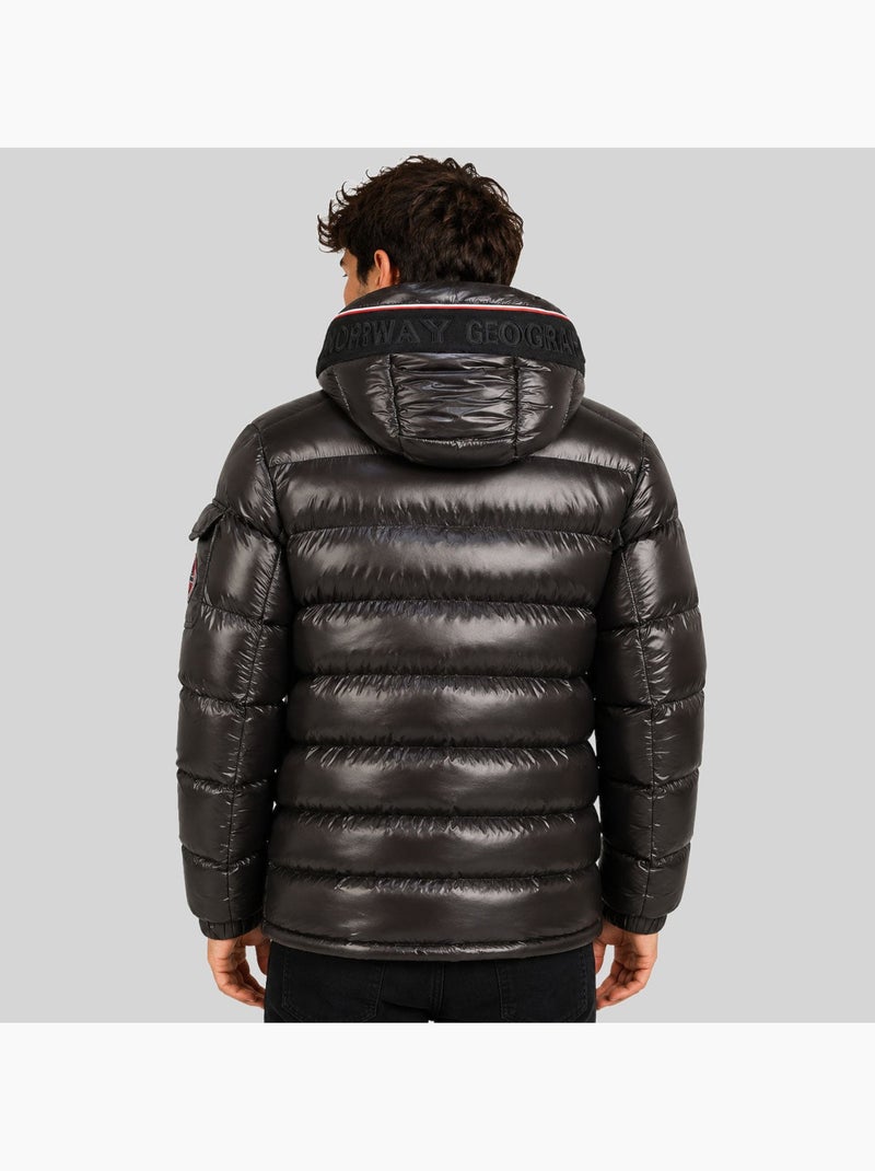 Casaco acolchoado com capuz dynamite – geographical norway Preto - Kiabi