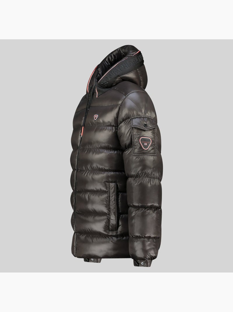 Casaco acolchoado com capuz dynamite – geographical norway Preto - Kiabi