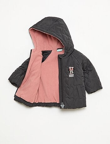 Casaco acolchoado com capuz forrado a polar 'Disney' 'Minnie'