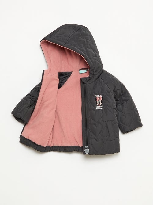 Casaco acolchoado com capuz forrado a polar 'Disney' 'Minnie' - Kiabi