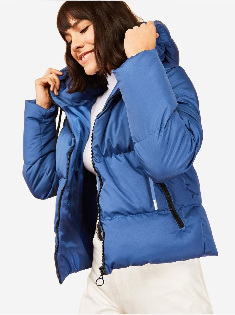 Casaco acolchoado com capuz lucci Azul-cobalto - Kiabi