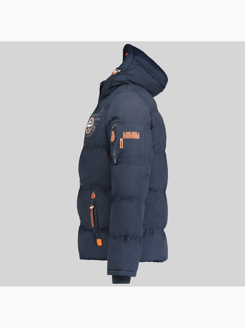 Casaco acolchoado com capuz verveine – geographical norway Azul-marinho - Kiabi