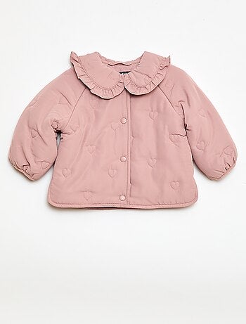 Casaco acolchoado com corações
