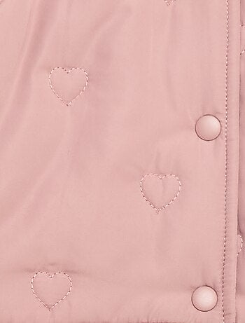 Casaco acolchoado com corações