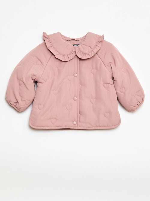 Casaco acolchoado com corações - Kiabi